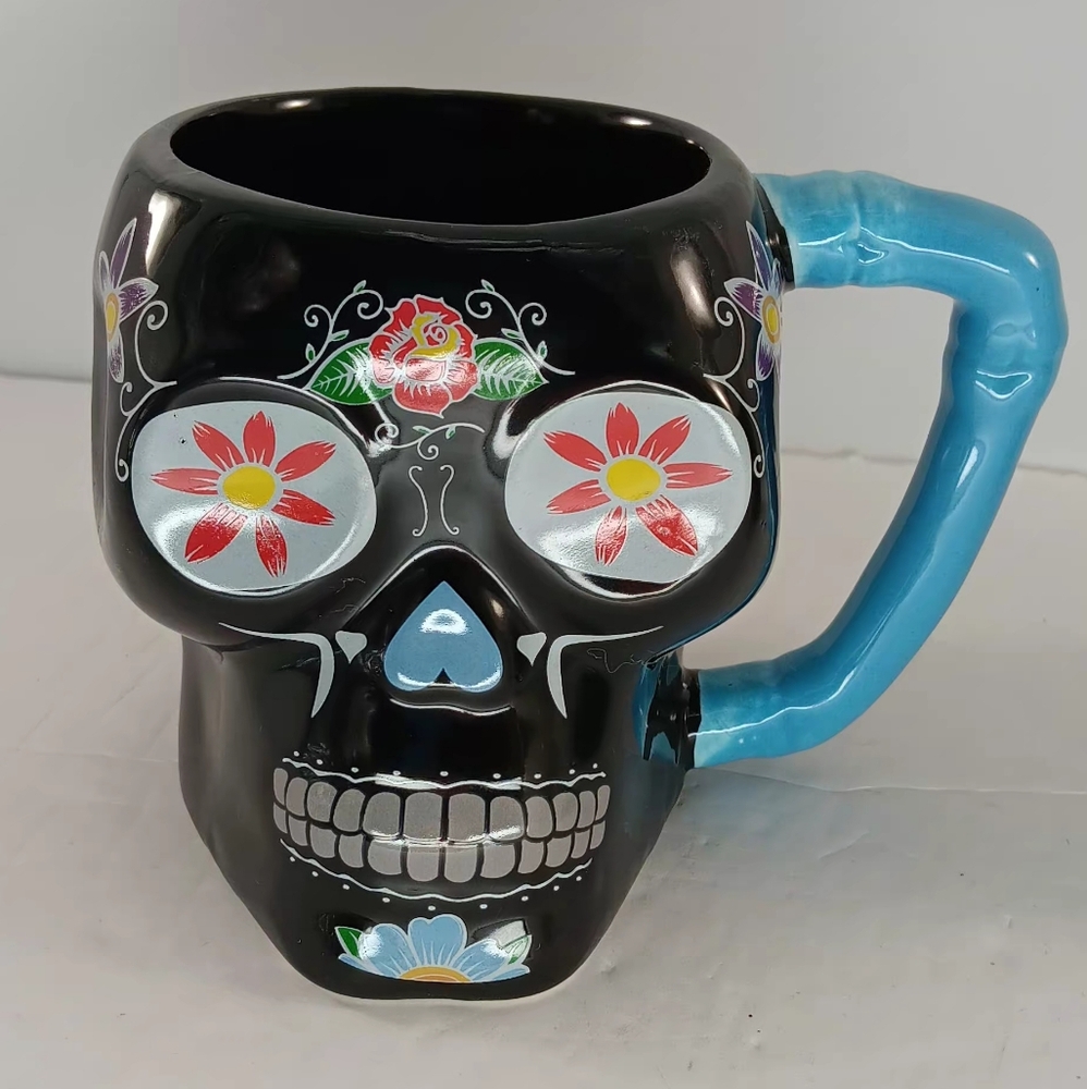 3 Day Of The Dead Sugar Mugs - Picture 2 of 12